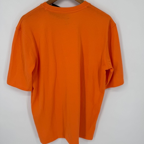 Under Armour Men Loose Boxy Short Sleeve Playback T Shirt Orange Small NWT - Picture 3 of 5